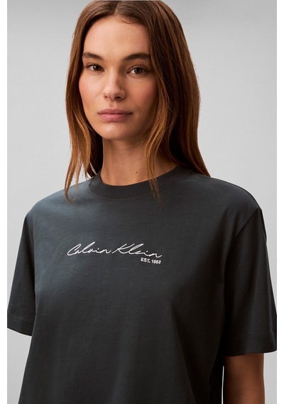 Calvin Klein Jeans Kadın Tişört Lv047f820g Mavi