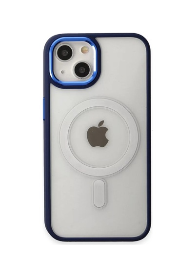 Newface Apple İphone 15 Pro Kılıf Room Magneticsafe Silikon - Lacivert