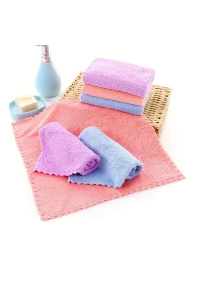 Mikrofiber Temizlik Bezi, Yumuşak Doku Mutfak El Yüz Kurulama Bezi, 30 30 Cm 3 Adet Karışık