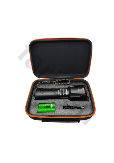 Everton Rt-t709 6000 Lümen 60w Şarjlı El Feneri - 2 Km Menzilli, 10400 Mah Powerbank Özellikli Siyah