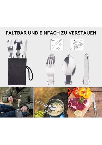 Lexroo Kamp Yemek Takımı, Dış Mekan Yemek Takımı, Mini Kamp Yemek Takımı, Açık Hava Tenceresi Çok Renkli