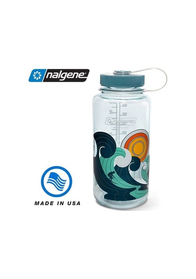 Nalgene 32 Oz Retro Seafoam Tritan Suluk Matara 1 Litre Açık Mavi