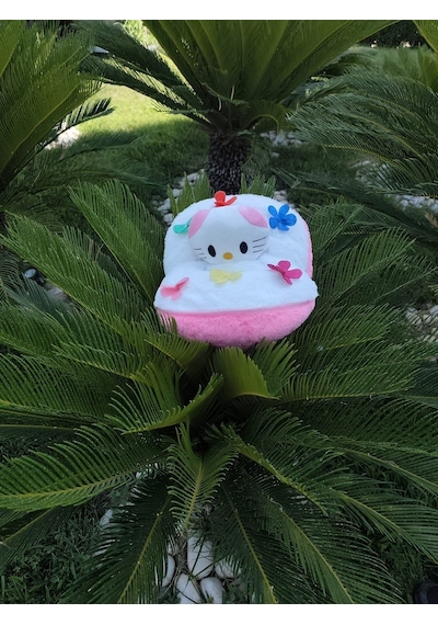 40 Cm Buket Çiçek Şeklinde Hello Kitty Stitch Stiç Peluş Oyuncak Hediye Pembe