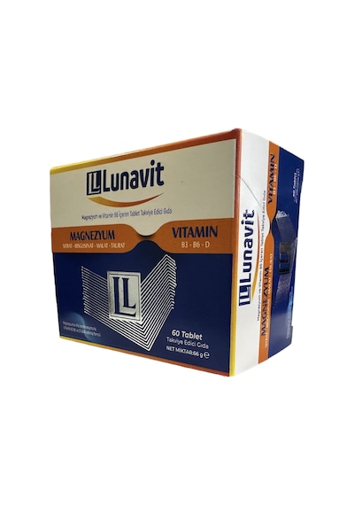 Lunavit Magnezyum Ve Vitamin 60 Tablet