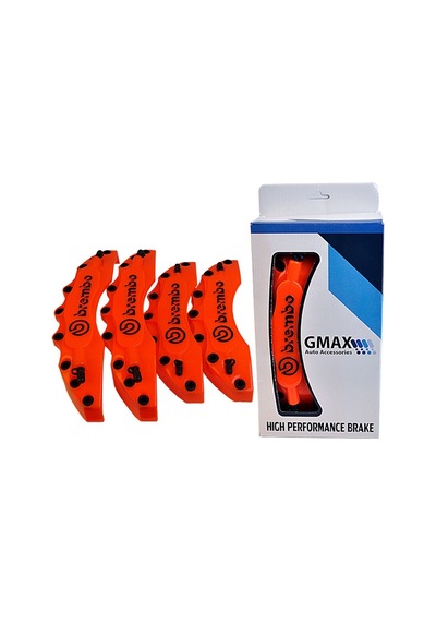 Brembo Fren Kaliper Kapağı Jant Braketi Universal 16” Jant ve Üzeri İle Uyumlu 4lü Set Turuncu