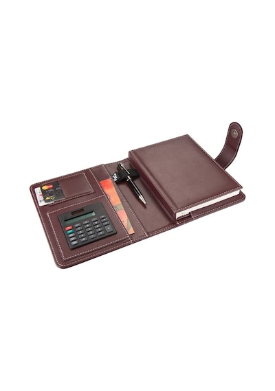 Organizer Ajanda Tarihsiz Çizgili 17x22 CM - Bordo