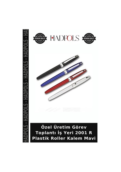 Özel Üretim Görev Toplantı İş Yeri 2001 R Plastik Roller Kalem Mavi