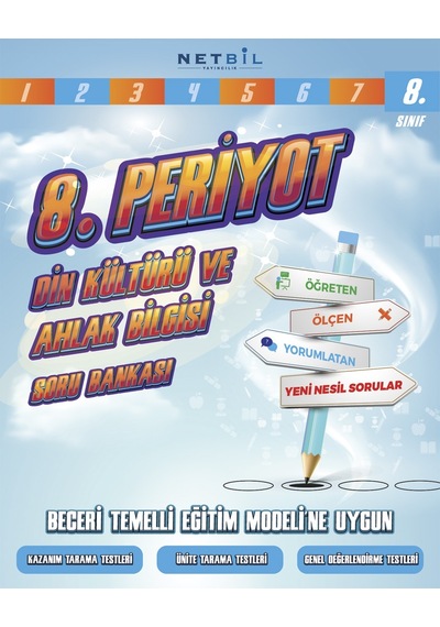 Netbil Yayınları 8. Sınıf Periyot Din Kültürü ve Ahlak Bilgisi Soru Bankası