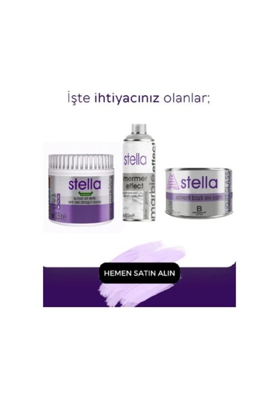 Stella Su Bazlı Saf Akrilik Boya Beyaz 500 Ml