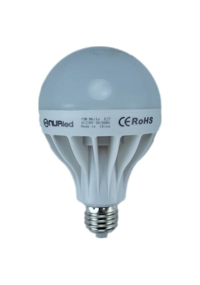 Nurled 15W 170-250V 675Lm 6500K E27 G95 Led Normal Ampul