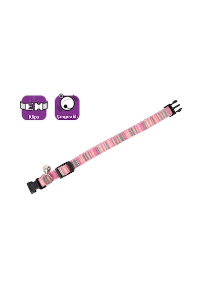 Karlie Kedi Boyun Tasması Çıng. 30 CM Pembe