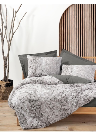 Cotton Box Dual Çift Kişilik Nevresim Takımı Odin Kahve Kahverengi