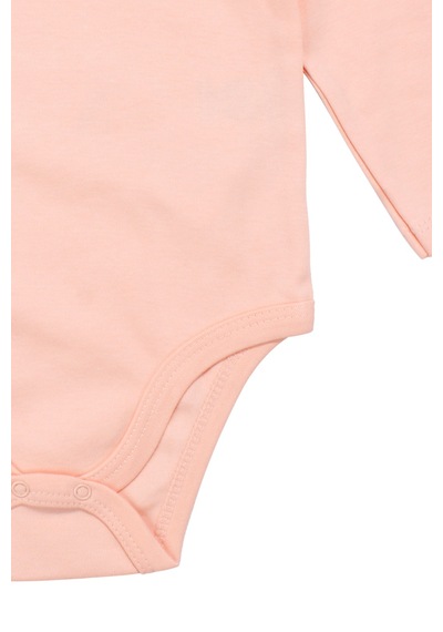 Bebegen Unisex Yuvarlak Yaka Somon Düz Çıtçıtlı Body Zıbın Çok Renkli