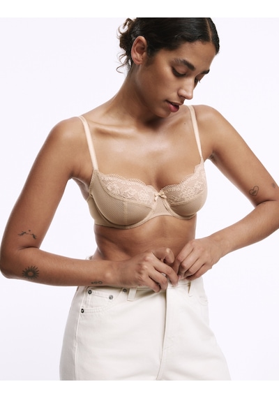 Marks & Spencer Jasmine Dantelli Destekli Sütyen T33002402 Bej