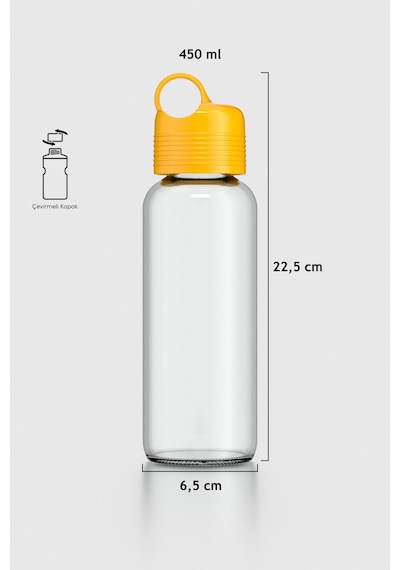 Renga Moon 450 Ml Cam Matara 922009 Sarı Sarı