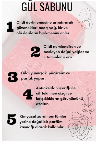 Gül Sabunu - 120 Gr