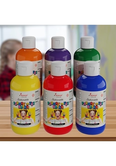 Ara Renkler Parmak Boyası 6'lı Set 6x250 Gr Diğer