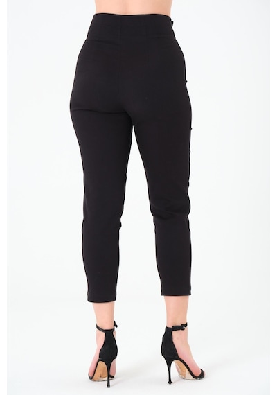 Sortie Collection Pileli Gabardin Pantolon Siyah