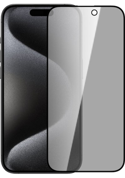 Ally Apple iPhone 15 Pro Uyumlu 3d Full Privacy Gizlilik Cam Ekran Koruyucu A