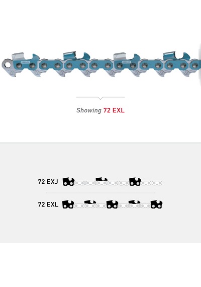 Oregon 72exj072g Powercut 3/8" Skiptooth Testere Zinciri, 0,50 Cm Ölçü, 50,8 Cm 72jgx072g'nin Yeni Sürümü 0.10 CM