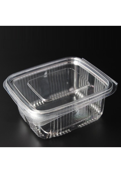 Kullan At Plastik Kilitli Şeffaf Düz Kapaklı Gıda Sakalam Kabı Sızdırmaz Kap 1000 x 500 G