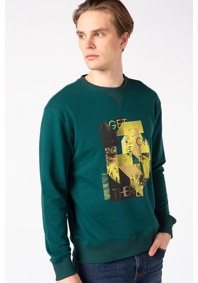 Vigoss Erkek Sweatshırt 62141-30034 Zümrüt Yeşili