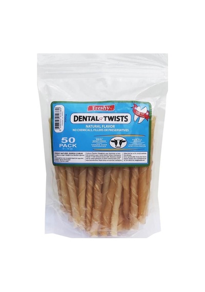 Freshy Dental Burgu Köpek 50'li Paket 13 CM