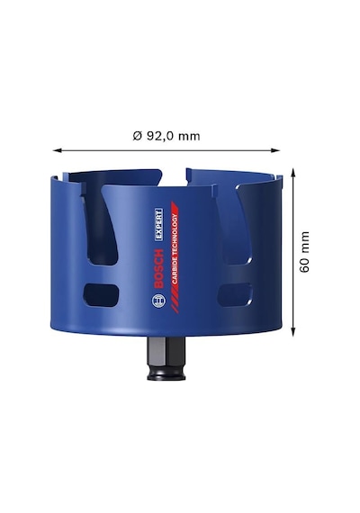 Bosch 92 Mm Yapı Malzemeleri İçin Panç 2608900478