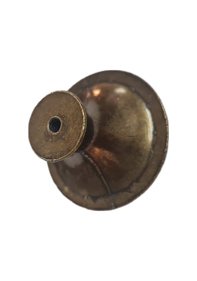 Porselen Düğme Kulp Metal Antik Sarı Güllü 5 Adet Dekoratif Dolap Ve Çekmece Kulp Seti
