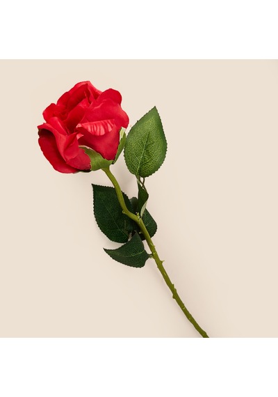 Deco Gül Yapay Dal Çiçek - Kırmızı - 55 Cm Çok Renkli