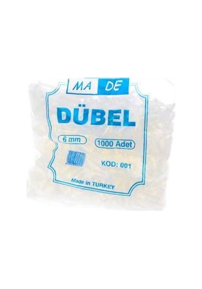 Made 6 MM Plastik Dübel 25 Adet