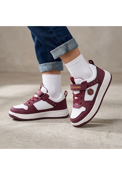 Hayo Çocuk Cırtlı Rahat Hafif Günlük Sneaker Spor Ayakkabı Bordo