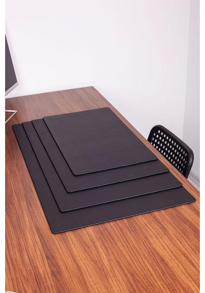 Turgut Office Deri Masa Sümeni Siyah 70 x 40 CM