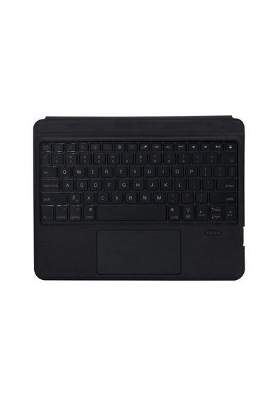 Apple T5209d İpad  Uyumlu- Pro 12.9 2021 Kılıf İnter Ledli Klavyeli Tablet Kılıfı - Siyah Arka Kapak