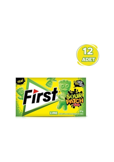 First Spk Misket Limonu Aromalı Sakız 27 Gr - 12 Adet