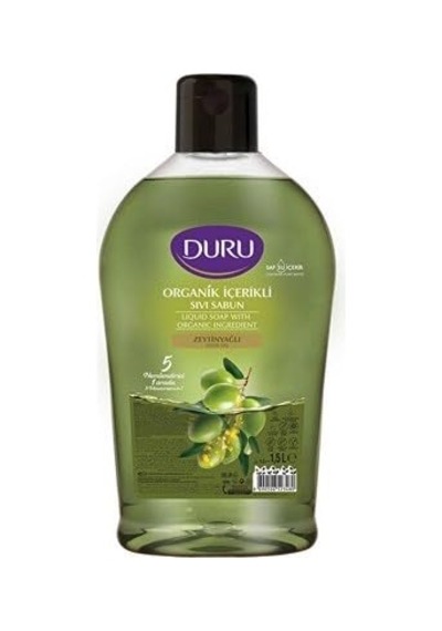 Organik İçerikli Zeytinyağlı Sıvı Sabun, 1500 Ml, 2'li Paket