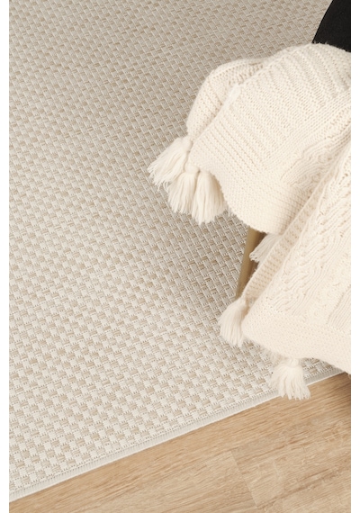 Sisalux 3081 Krem Bej Sisal Dokuma Jüt Kilim Hav Toz Vermez Halı Salon Mutfak Oturma Odası Halısı Krem - Bej