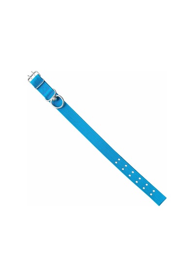 Savex Dokuma Köpek Boyun Tasması Mavi 5 80 Cm Fosforlu Sarı