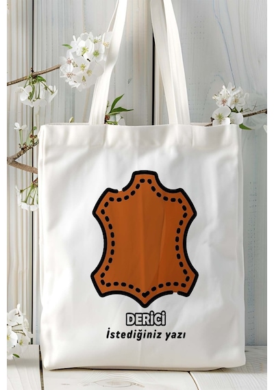 Art Hediye Derici Baskılı Bez Omuz Çantası Kişiye Özel Model 6 Çok Renkli