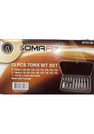 Somafıx 1/2"lokma Torx Bıt Set 6 Köşe13 Parça