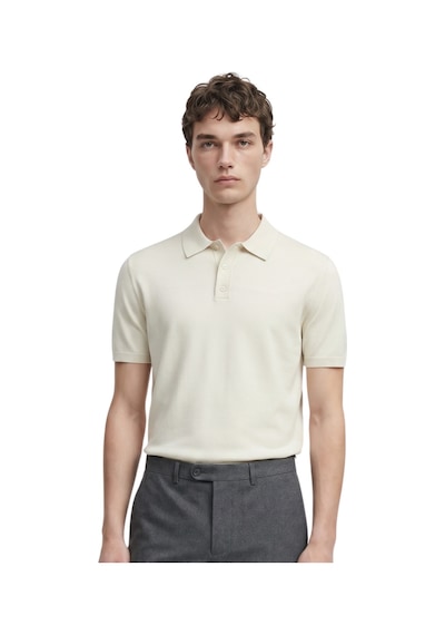 Anthony Jackson Premium Erkek Triko Polo Yaka T-shirt Giovanni Bej