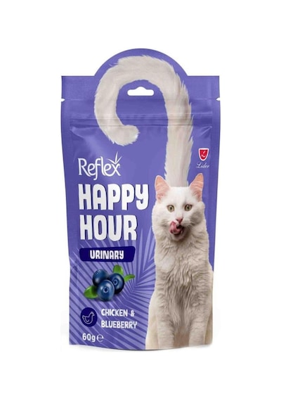 Reflex Happy Hour Urinary Yaban Mersinli Tavuklu Kedi Ödülü 60 G