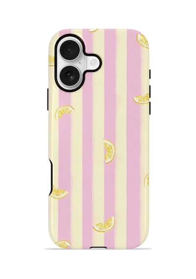 Apple iPhone Uyumlu 17 Vorian Çift Katmanlı Magsafe Kılıf Pink Lemon Parade
