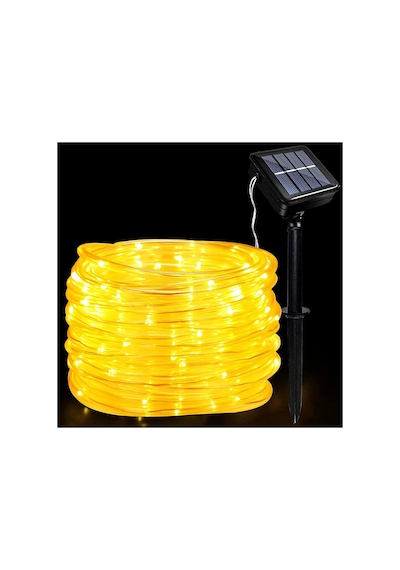 10 Metre Solar Hortum Led Aydınlatma Güneş Enerji Gün Işığı Dış Mekan Bahçe Teras Balkon Su Geçirmez