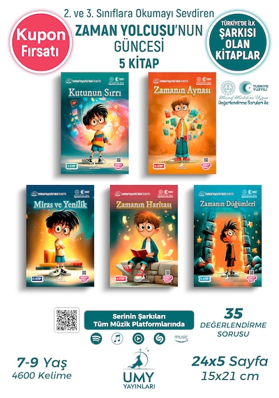 Umy Yayınları Zaman Yolcusu'nun Güncesi Seti 5 Kitap - Okul Çağındaki Çocuklar İçin Tarih Ve Zaman Yolculuğu Kitabı