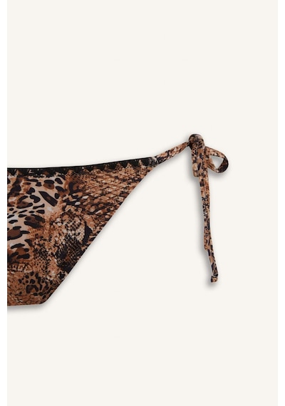 Defacto Regular Fit Leopar Desenli Bikini Alt-fall İn Love E3898ax25smbk81 Siyah