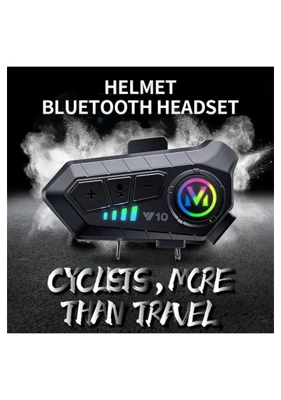 Akgüneş Motogaraj Y10 Intercom Motosiklet Kask İçi Bluetooth Kulaklık, Sürücü Haberleşme Sistemi