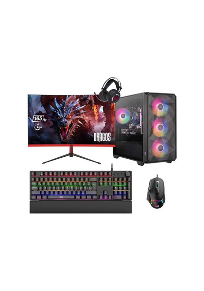 Dragos DRX6787 R7-5700X 32 GB 1 TB NVMe 8 GB RTX4060 23.8" Free Dos Masaüstü Oyuncu Bilgisayarı