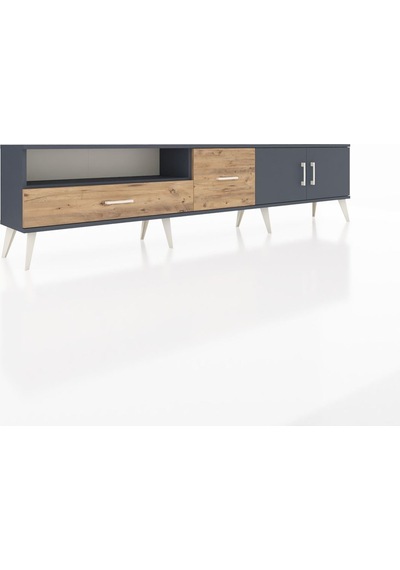 Arges Tv Ünitesi 2 Raflı 2 Çekmeceli 2 Kapaklı 220x30x51 Antrasit-antrasit/çam Antrasıt/atlas Çam - Antrasıt Arges Tv Ünitesi 2 Raflı 2 Çekmeceli 2 Kapaklı 220x30x51 Antrasit-antrasit/çam Antrasıt/atlas Çam - Antrasıt