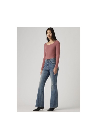 Levi's 726 High Rise Flare Kadın Jean Pantolon - Face Right-16362 Med İndigo - Worn İn